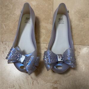 Melissa Kids' Lavender Sequin Bow Flats